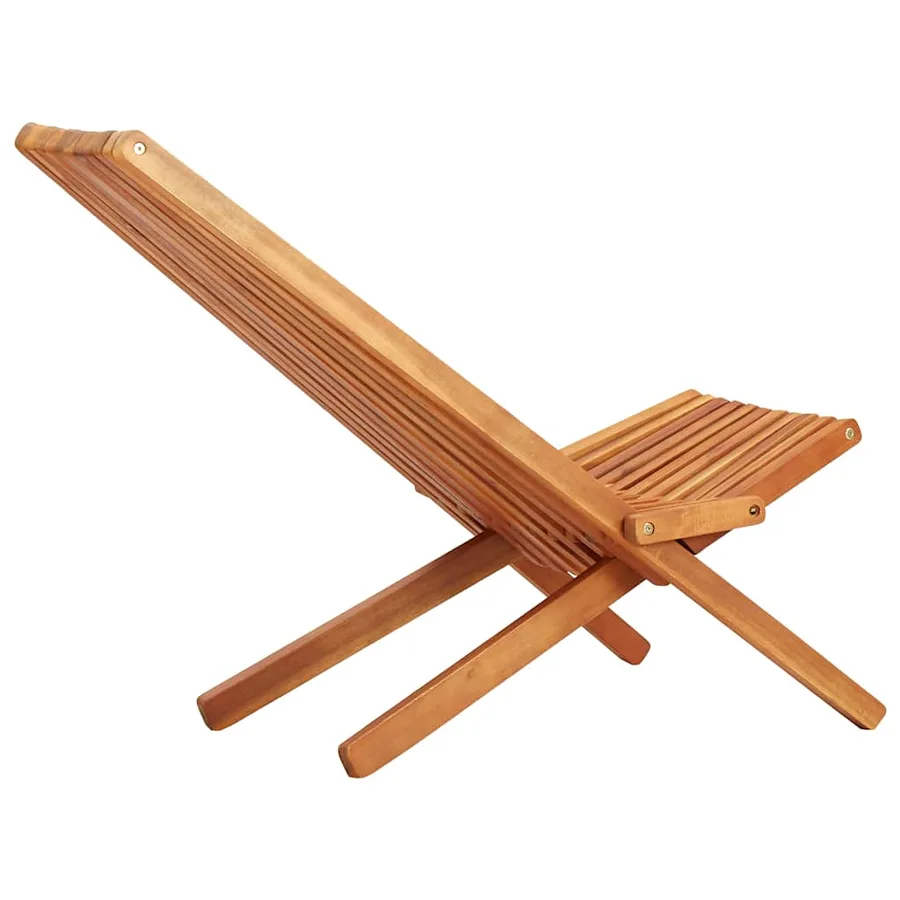Chaise pliable d'extérieur Bois d'acacia solide - 4