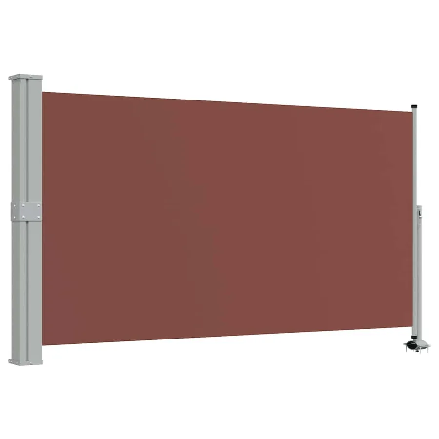 Auvent latéral rétractable de patio 140 x 300 cm Marron - 2
