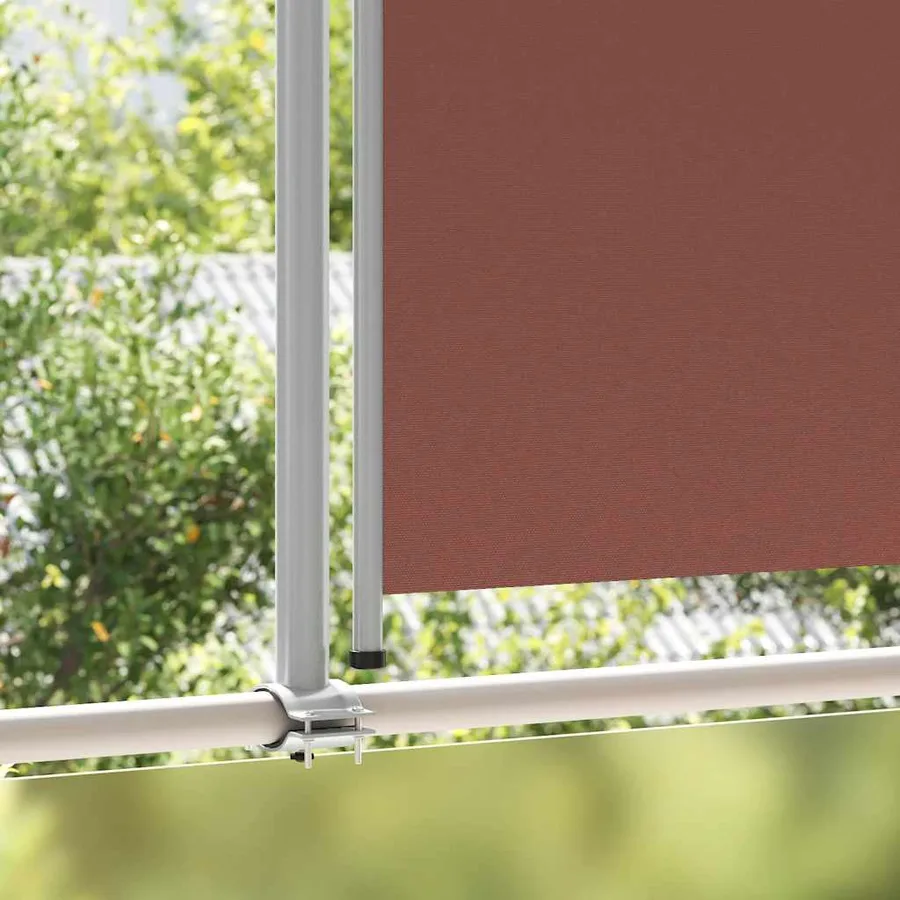 Auvent latéral rétractable de patio 140 x 300 cm Marron - 3