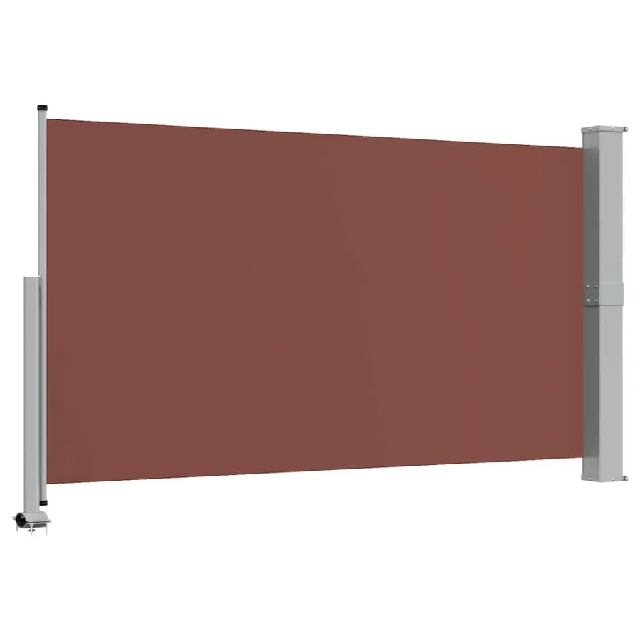 Auvent latéral rétractable de patio 140 x 300 cm Marron - 7
