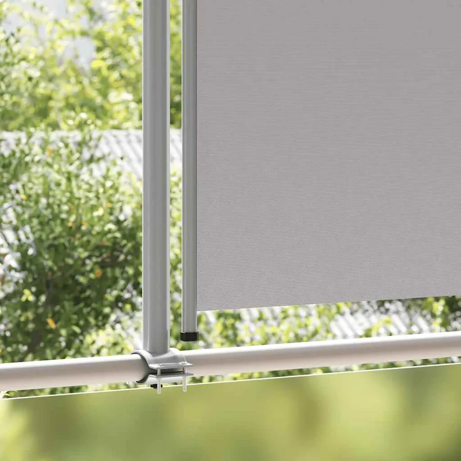 Auvent latéral rétractable de patio 160 x 300 cm Gris - 3