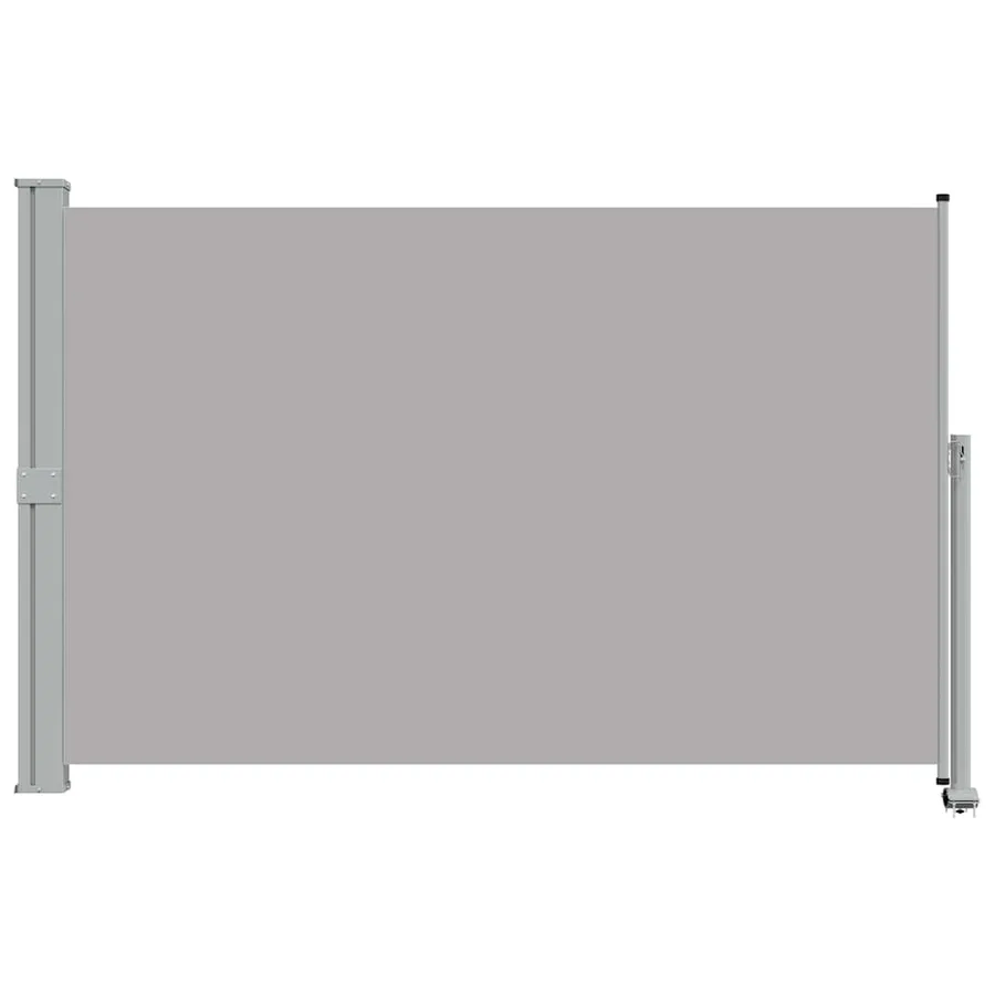 Auvent latéral rétractable de patio 160 x 300 cm Gris - 4