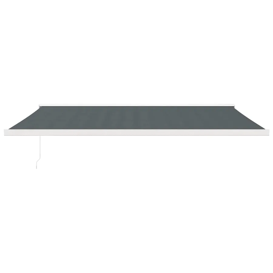 Auvent rétractable anthracite 5x3 m tissu et aluminium - 3