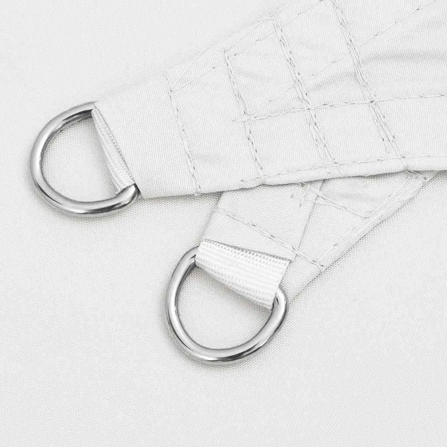 Voile de parasol tissu oxford triangulaire 4x4x4 m blanc - 5