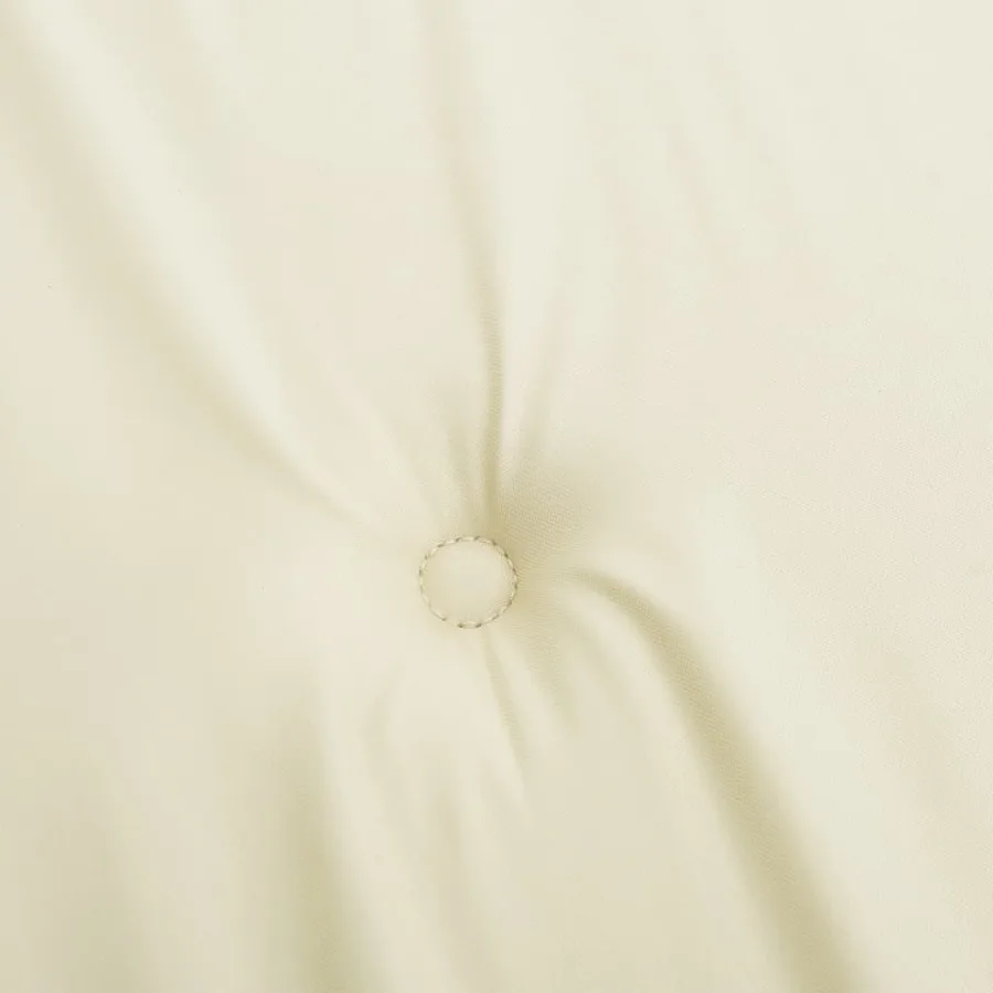 Coussins de chaise de jardin à dossier bas lot de 2 crème - 8