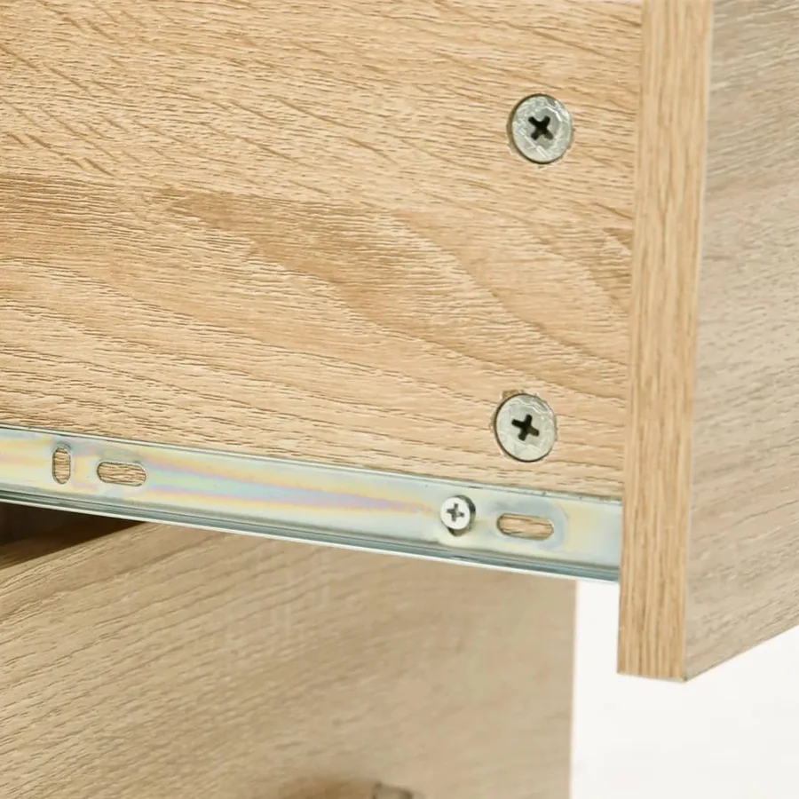 Ensemble de meubles salle de bain 5 pcs chêne bois d'ingénierie - 6