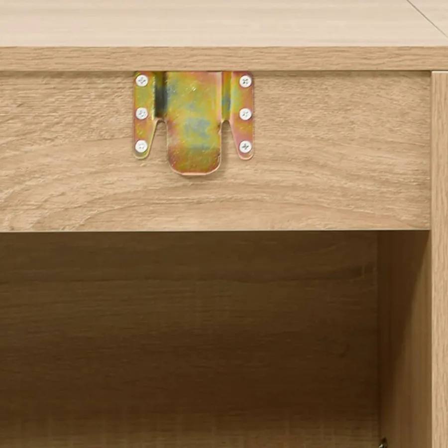 Ensemble de meubles salle de bain 5 pcs chêne bois d'ingénierie - 8