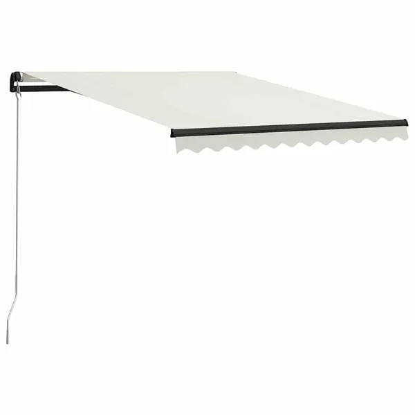 Auvent manuel rétractable 300x250 cm Crème