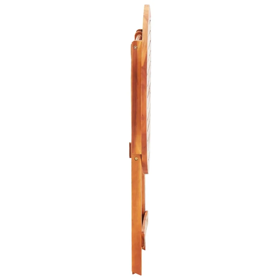 Ensemble à manger d'extérieur pliable 3 pcs Bois d'eucalyptus - 11