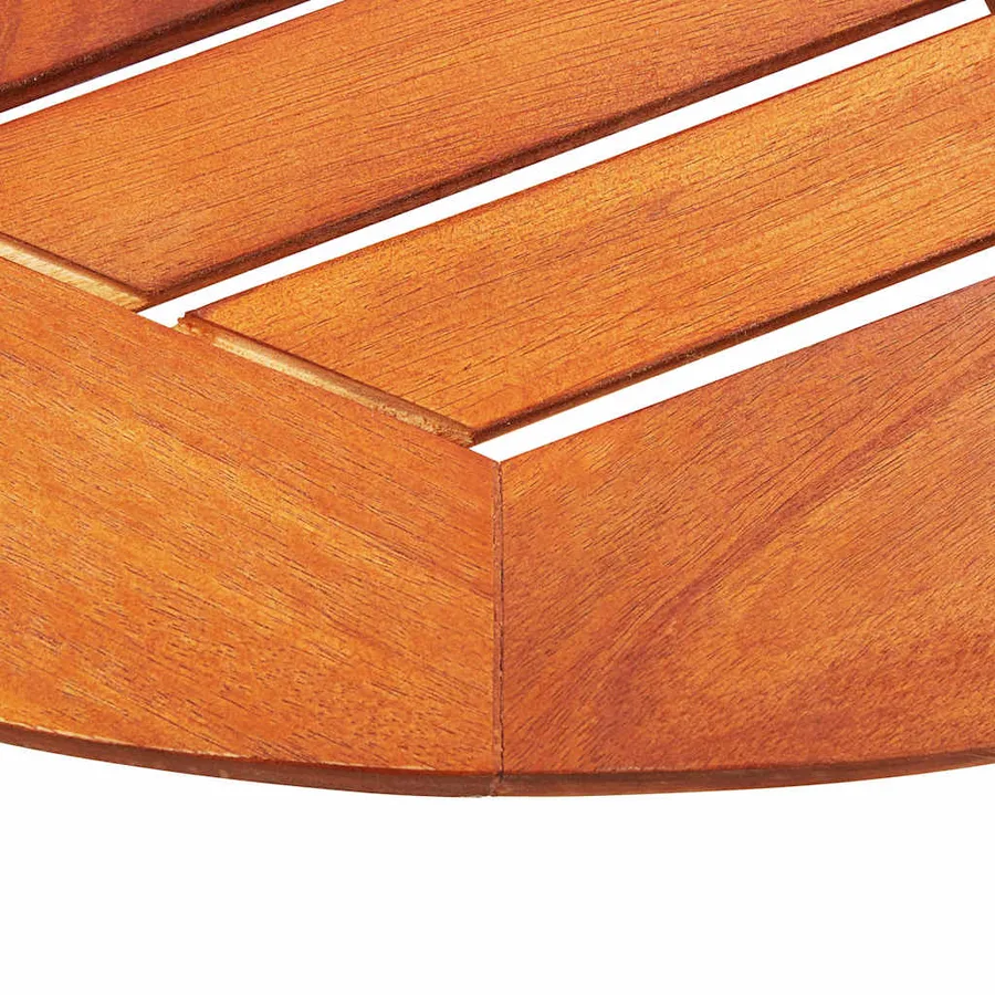 Ensemble à manger d'extérieur pliable 3 pcs Bois d'eucalyptus - 14