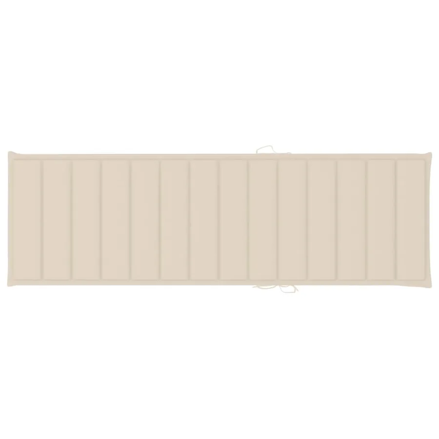 Chaise longue de jardin avec coussin Bois d'acacia solide - 16