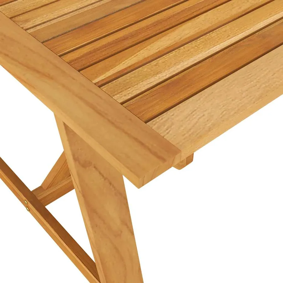 Ensemble à manger de jardin 9 pcs Bois d'acacia solide - 16