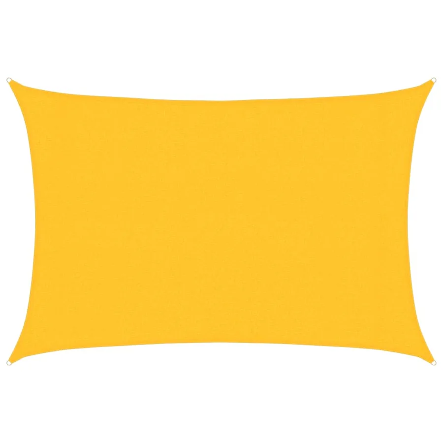 Voile d'ombrage 160 g/m² Jaune 3x4,5 m PEHD - 2