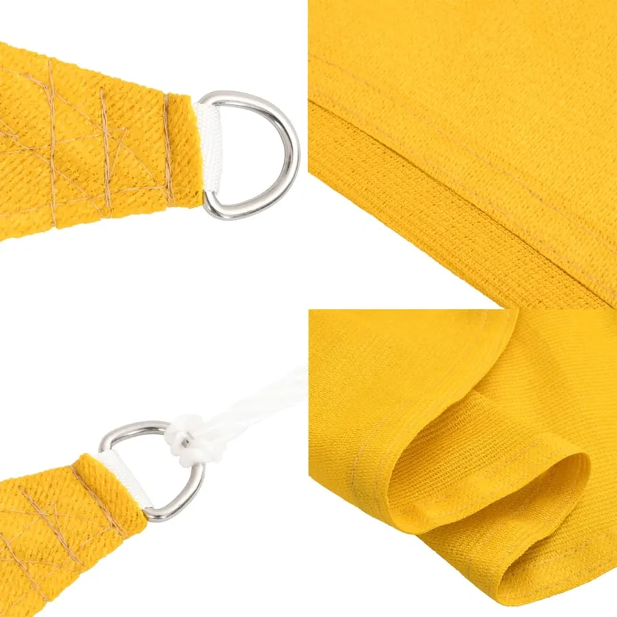 Voile d'ombrage 160 g/m² Jaune 3x4,5 m PEHD - 6