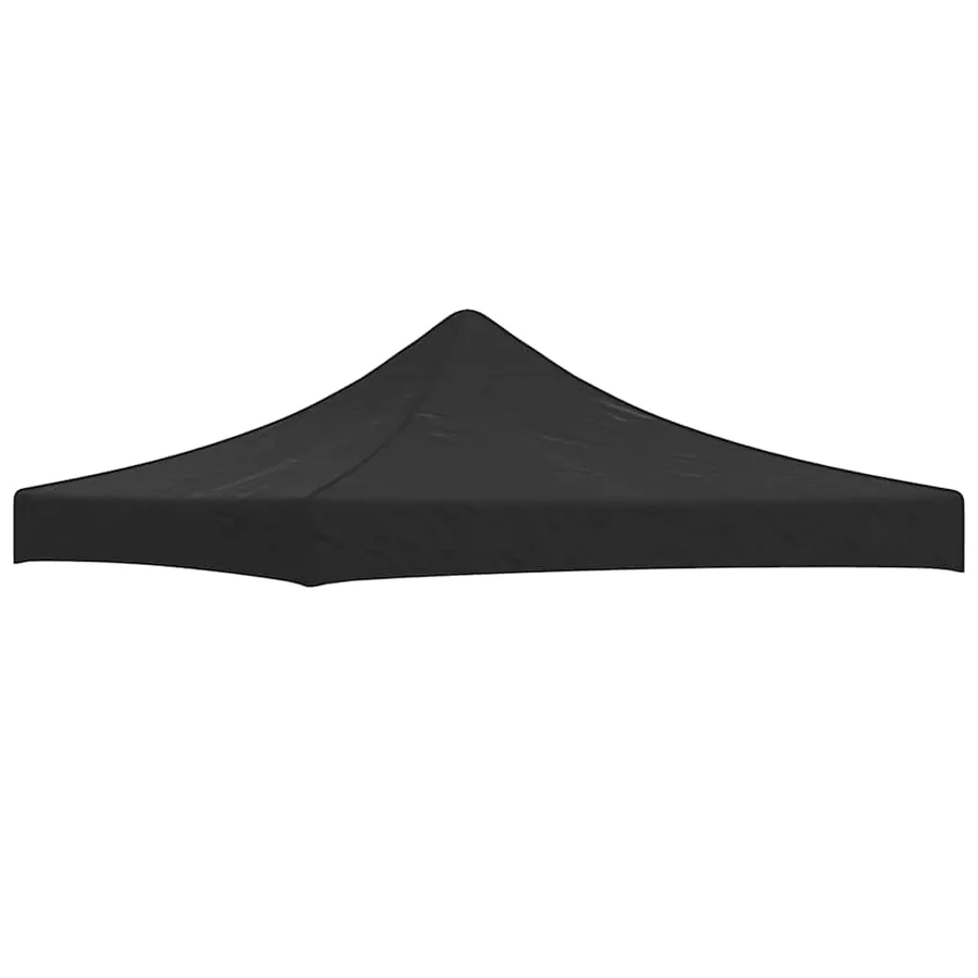Toit de tente de réception 3x3 m Noir 270 g/m²