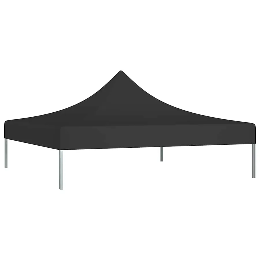 Toit de tente de réception 3x3 m Noir 270 g/m² - 2