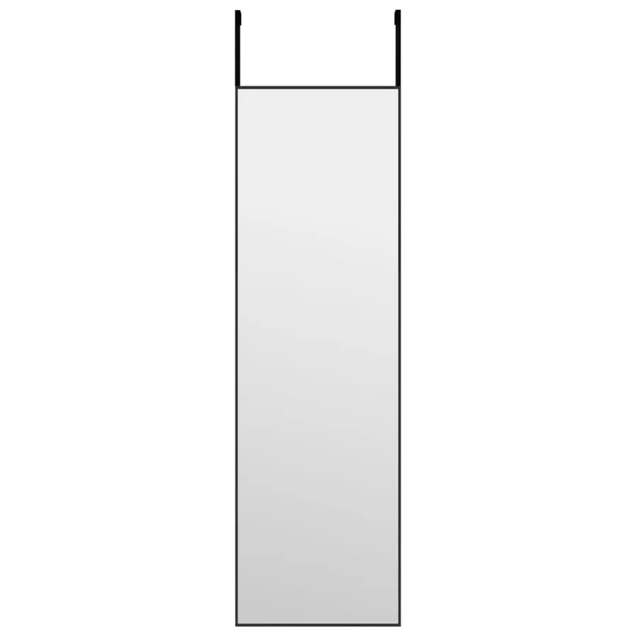Miroir de porte Noir 30x100 cm Verre et aluminium - 2