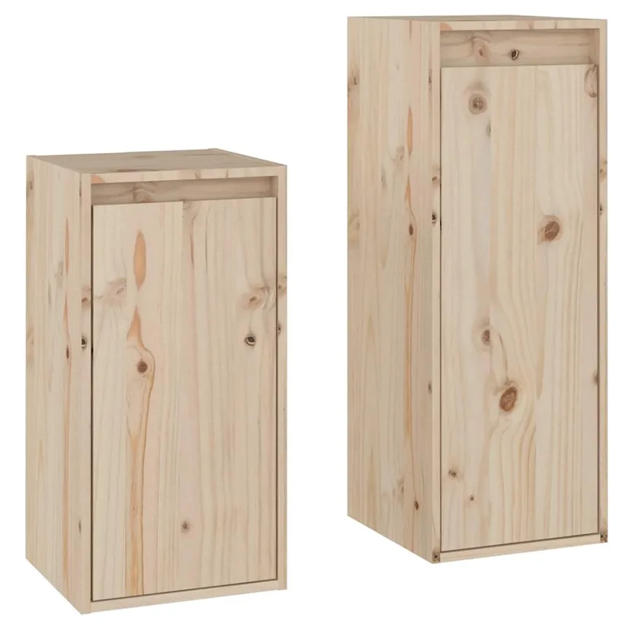 Meubles TV 2 pcs Bois massif de pin - 2