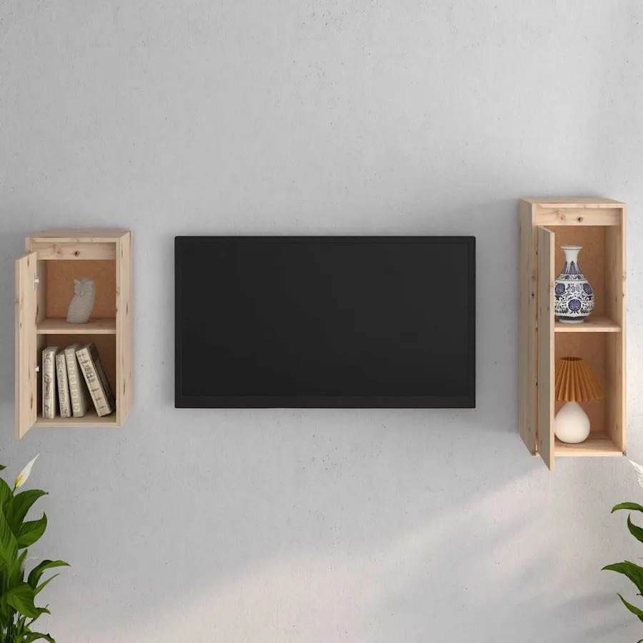 Meubles TV 2 pcs Bois massif de pin - 3