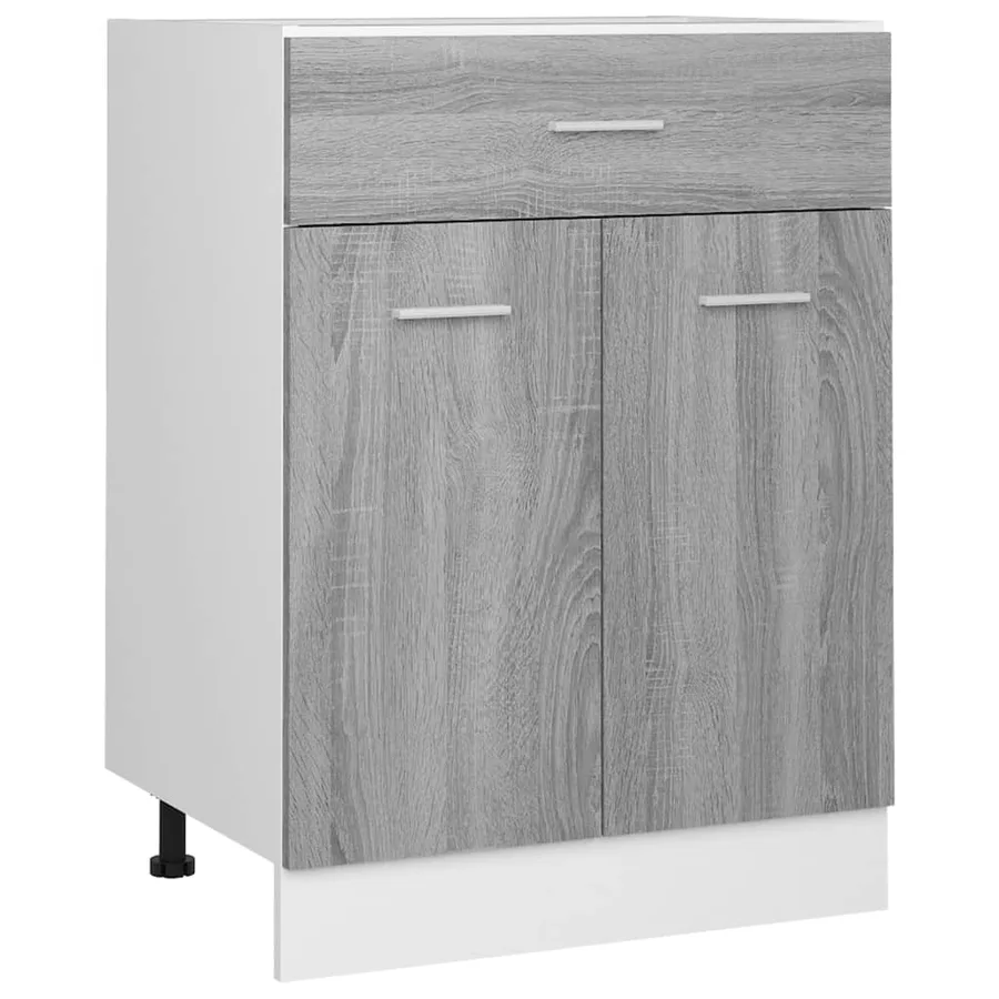 Armoire à tiroirs "Lyon" Gris Sonoma 60 x 46 x 81,5 cm Bois d'ingénierie - 2