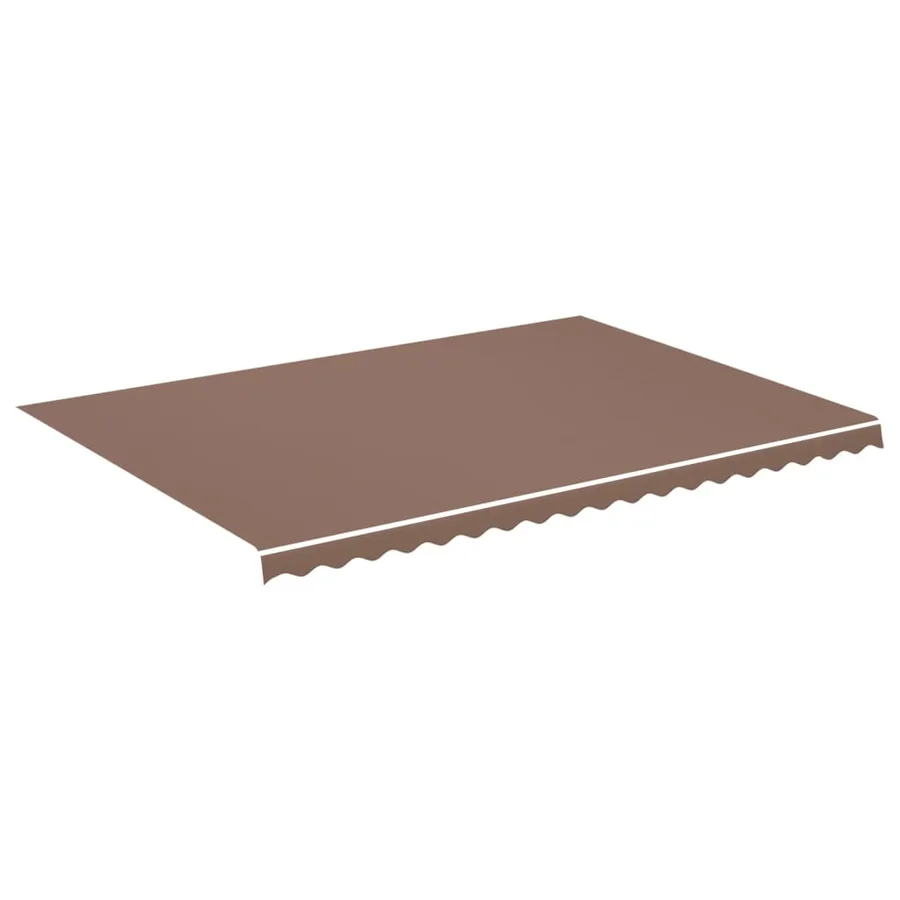 Tissu de remplacement pour auvent marron 5x3,5 m polyester - 2