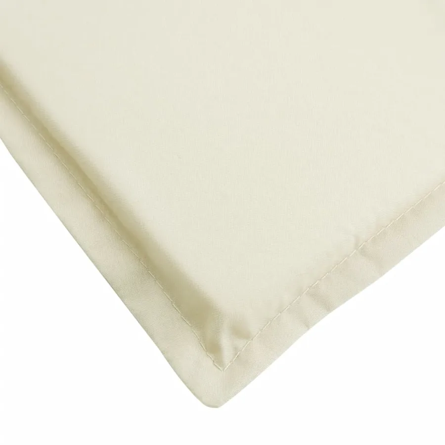 Coussin de chaise longue crème 200x60x3 cm tissu oxford - 7