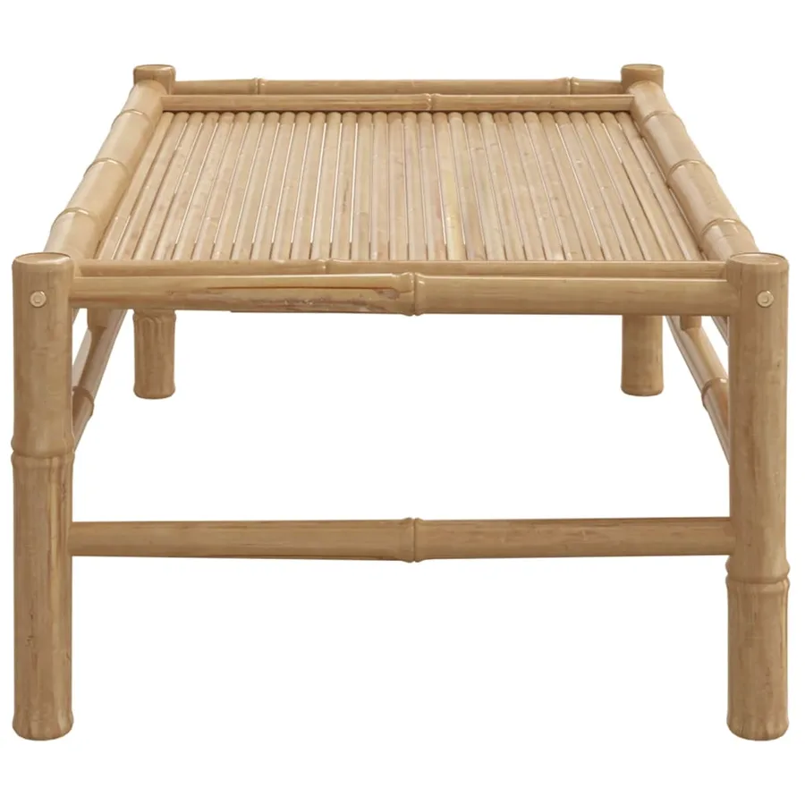 Table basse de jardin 100x55x33 cm bambou - 4