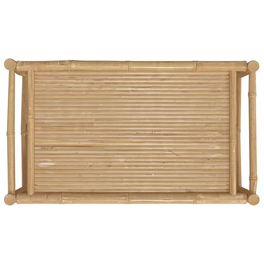 Table basse de jardin 100x55x33 cm bambou - 5