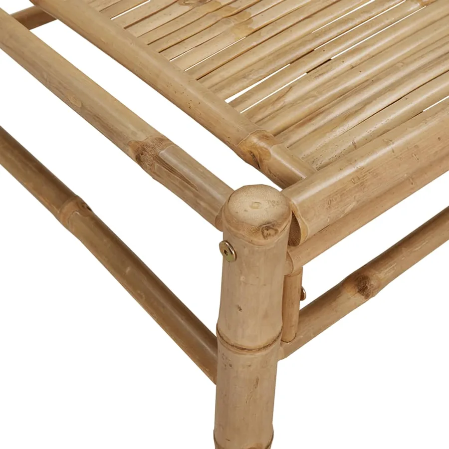 Table basse de jardin 100x55x33 cm bambou - 6