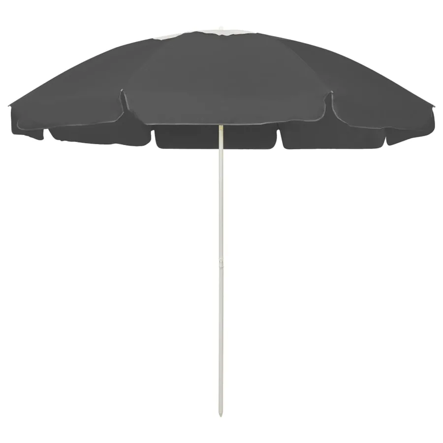 Parasol de plage anthracite 240 cm