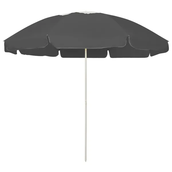Parasol de plage anthracite 240 cm