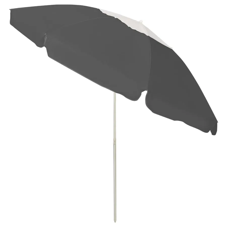 Parasol de plage anthracite 240 cm - 3