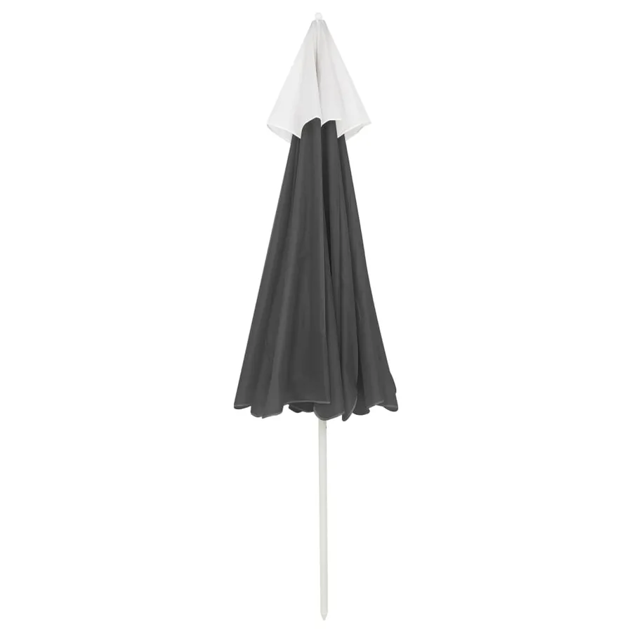 Parasol de plage anthracite 240 cm - 4