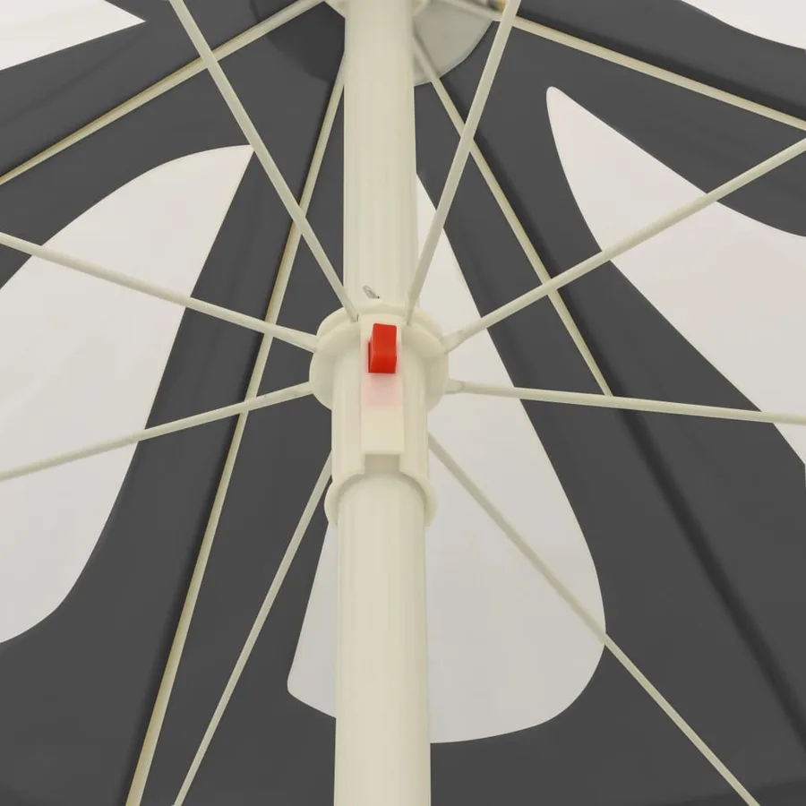 Parasol de plage anthracite 240 cm - 5