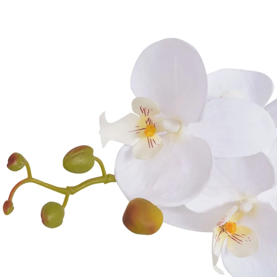 Plante artificielle avec pot Orchidée 65 cm Blanc - 2