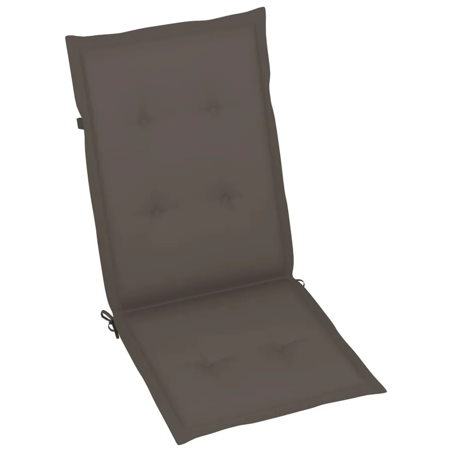 Chaises inclinables de jardin lot de 6 et coussins Bois acacia - 7