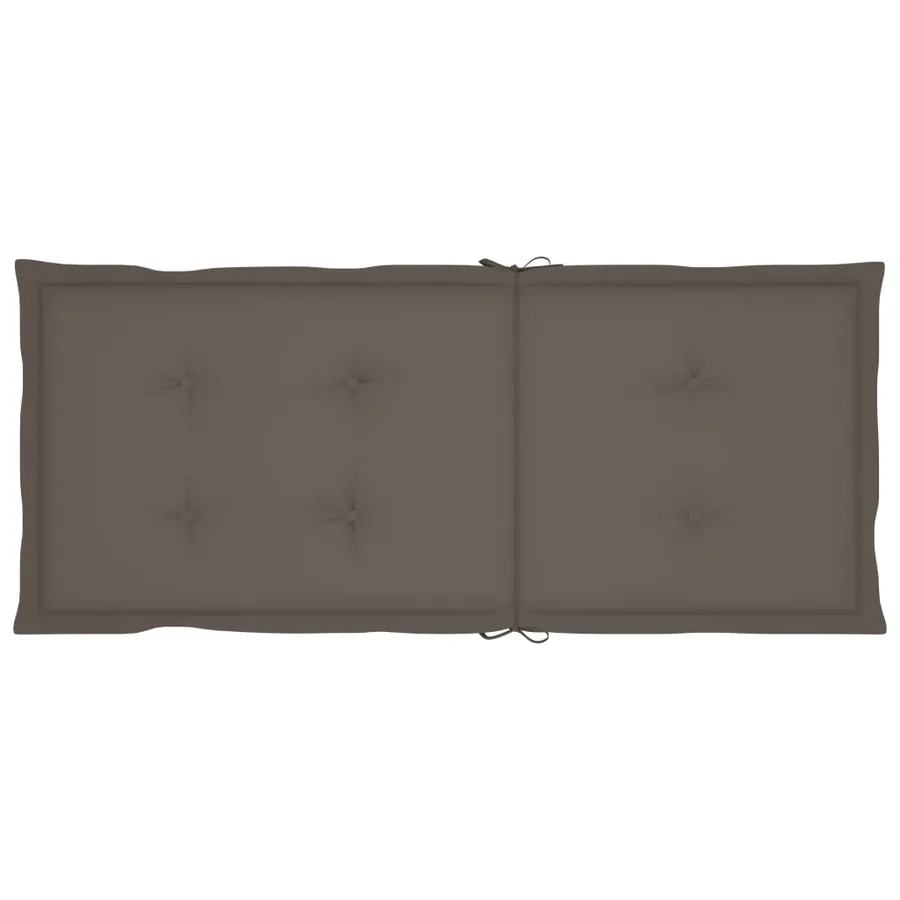 Chaises inclinables de jardin lot de 6 et coussins Bois acacia - 8