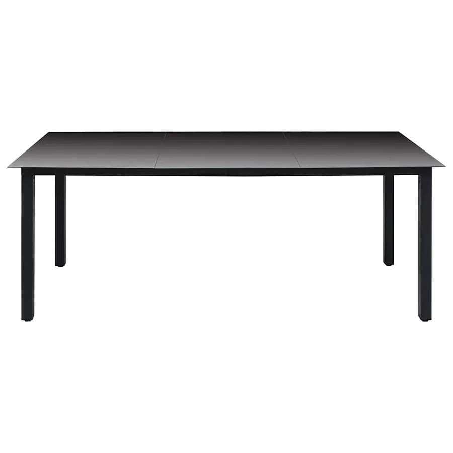 Ensemble à manger de jardin 7 pcs noir et marron - 10