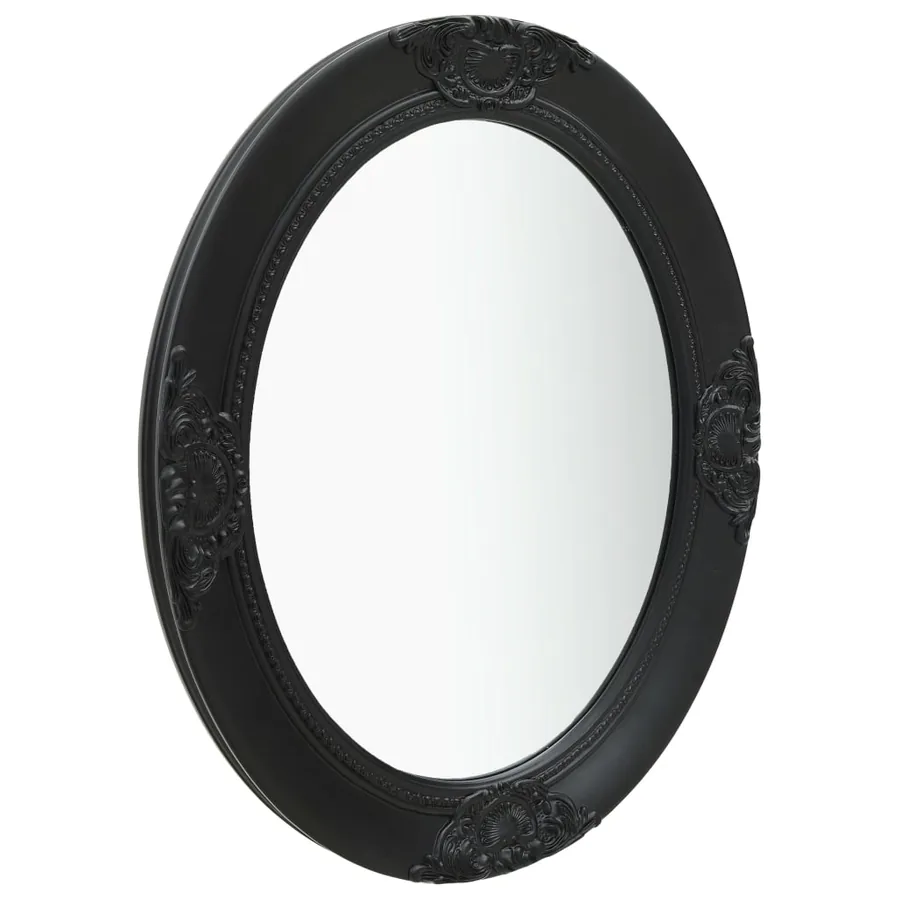 Miroir mural style baroque 50x60 cm noir - 2