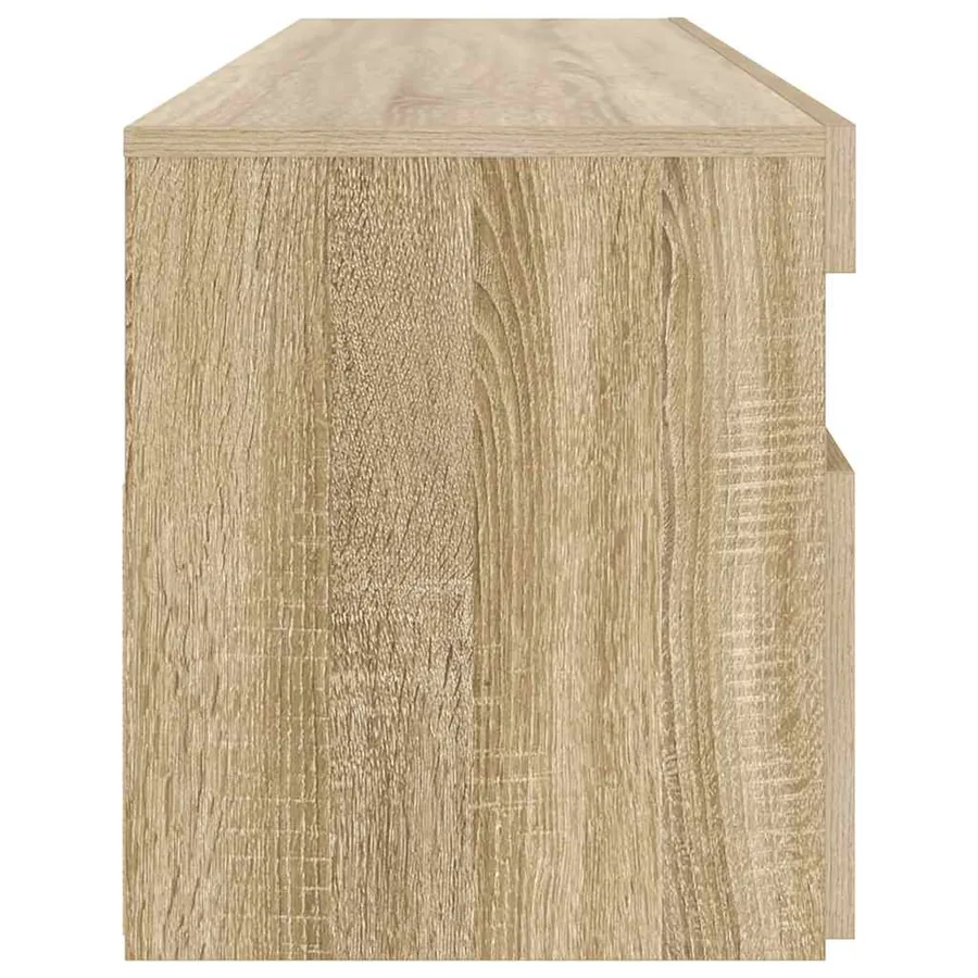 Meuble TV avec lumières LED chêne sonoma 90x35x40 cm - 9