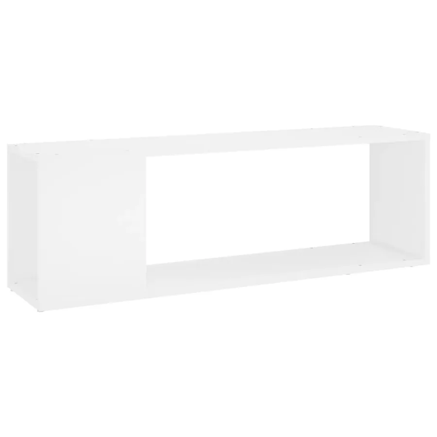 Meuble TV Blanc 100x24x32 cm Bois d'ingénierie - 2