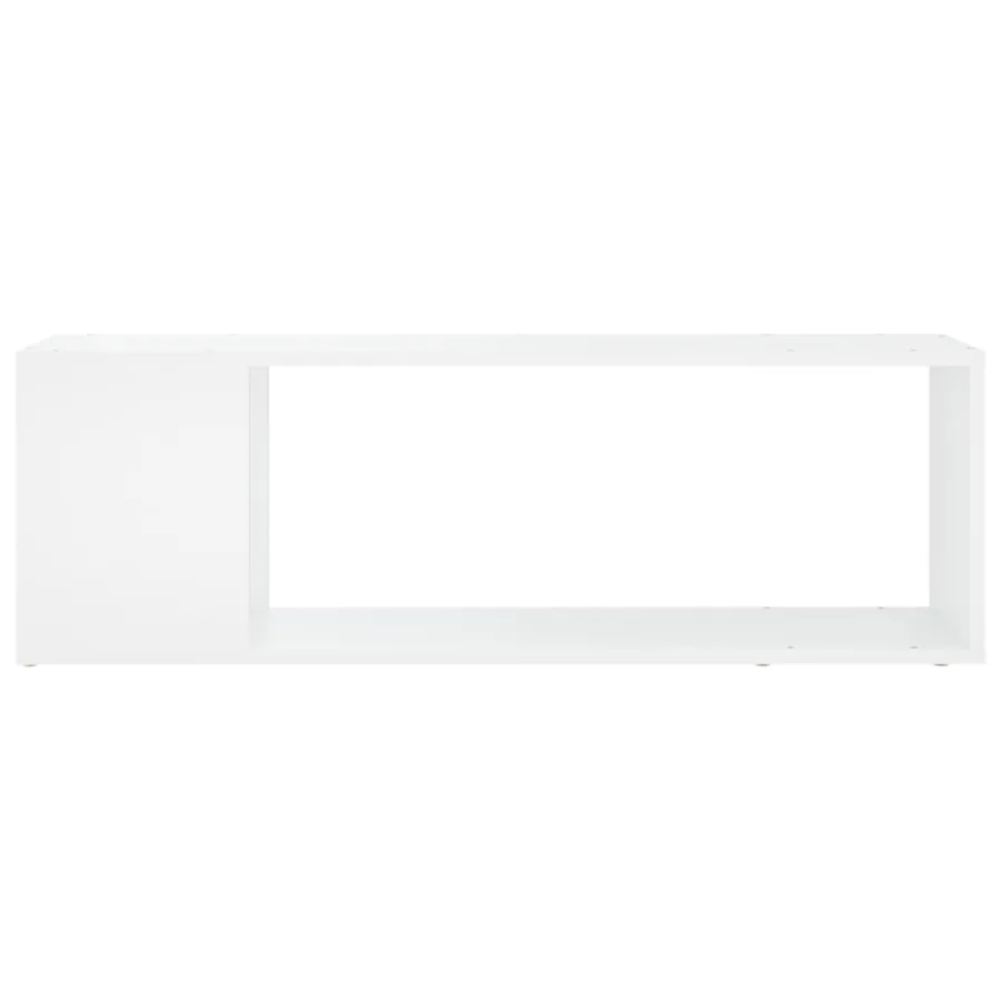 Meuble TV Blanc 100x24x32 cm Bois d'ingénierie - 3