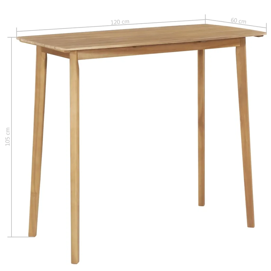 Ensemble à manger d'extérieur 5 pcs Bois d'acacia solide - 7