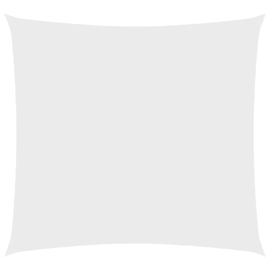 Voile de parasol tissu oxford carré 2,5x2,5 m blanc - 2
