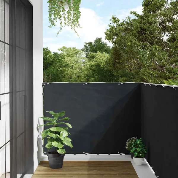 Écran de balcon Anthracite 120x500 cm Tissu Oxford