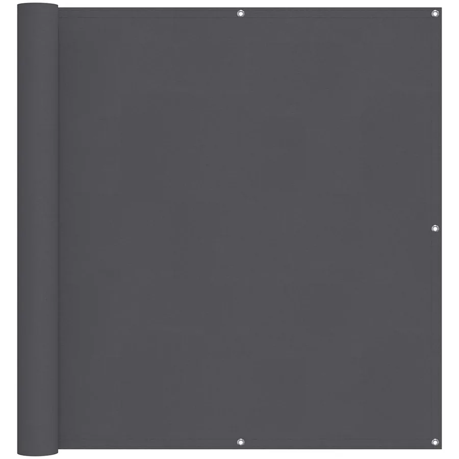 Écran de balcon Anthracite 120x500 cm Tissu Oxford - 2