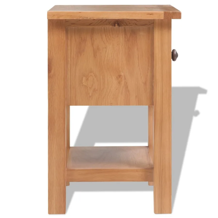 Tables de chevet 2 pcs 36x30x47 cm bois de chêne massif - 5