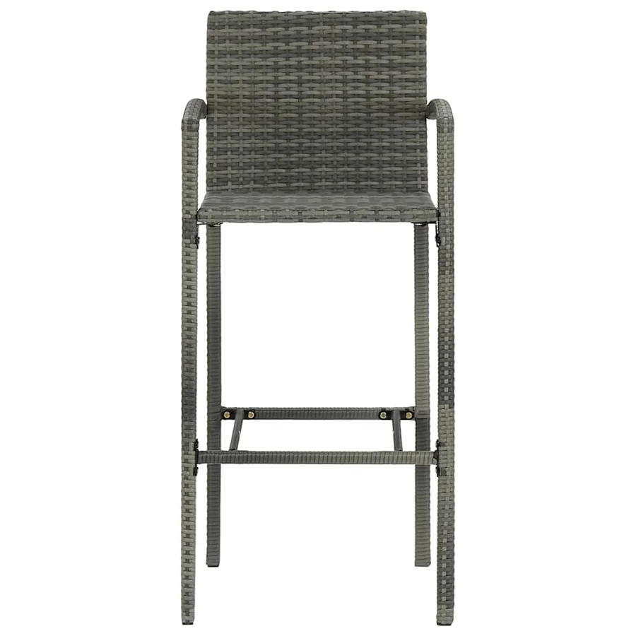 Ensemble de bar de jardin 3 pcs Gris - 13