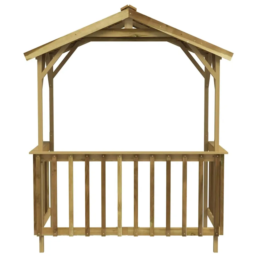 Abri de barbecue 163,5x93x210 cm Bois de pin imprégné - 5