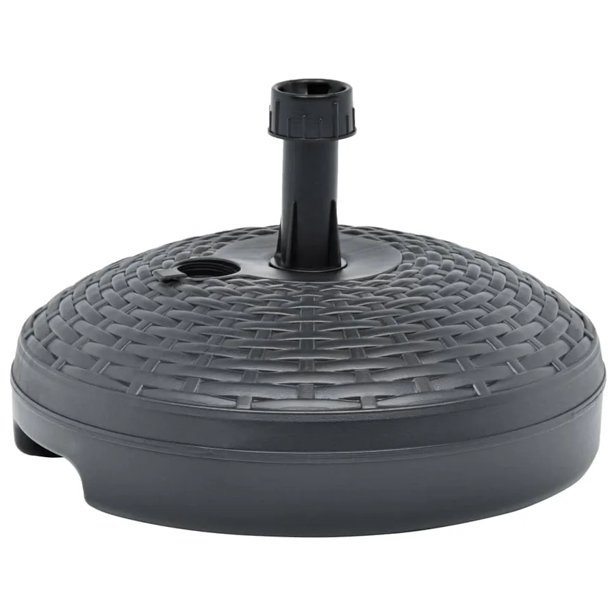 Socle de parasol rempli de sable/d'eau 20 L Plastique rotin - 3